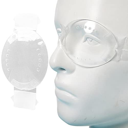 Lpitoy 2 Stück Augenschutz, Transparenter Medizinischer Augenschutz Nach Einer Kataraktoperation, Augenklappen, Atmungsaktive Augenschutz Für Nach Einer Lasik Kleinem Loch