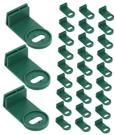 ibasenice 150piezas Abrazaderas Fijas Invernaderos Clips Jardín Clips Fijos Invernaderos Jardín Estante Colgador Flores Jardinería Mantas