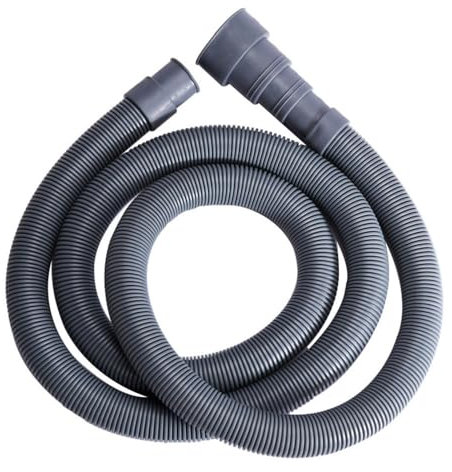 70/150/200 cm Drain Pipe Washing Machine Dishwasher Drain Waste Hose Extension Pipe with Hose Clamps Set Accessories,150cm,1 PC