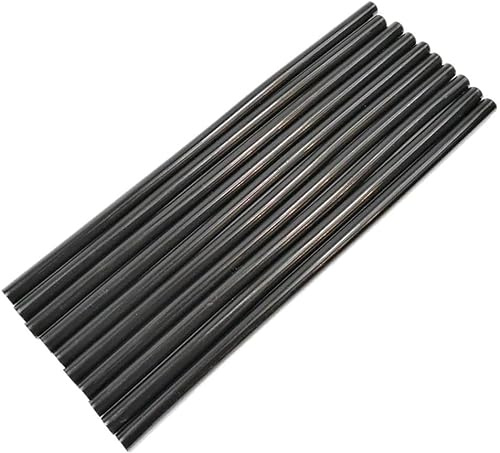 xinye 10 Pack Hot Melt Glue Sticks 11mm x 190mm Paintless Car Dent Repair Kits for Glue Gun Heating Art Craft, Car Body Dent Repair Remover (Black)
