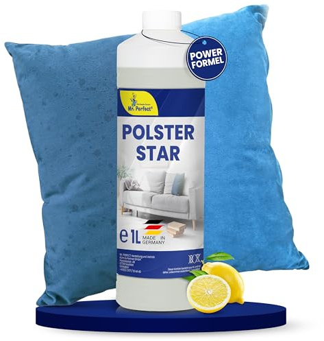 Mr. Perfect Teppichreiniger & Polsterreiniger Konzentrat 1L | Teppichreiniger Waschsauger für Sofa, Sitzbezüge & Textilien | Wirksames Waschsauger Reinigungsmittel mit Citrus Duft | Made In Germany