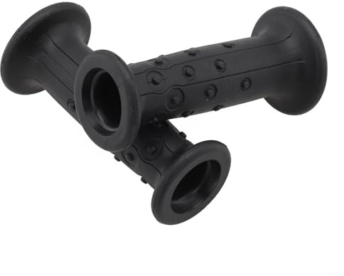 Jotekonoby 1 paire de poignées de guidon de vélo pour enfants de 19 mm, en caoutchouc souple antidérapant, noir ou rose, compatibles avec les guidons de 18 à 19 mm (noir)