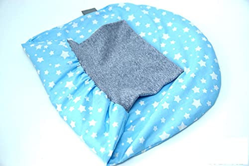 0-6 Monate Strampelsack für Sommer/Winter, Baby Pucksack, Schlupfsack für Mädchen/Jungen ganzjährig, auch als Set mit Schmusetuch