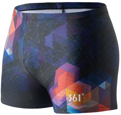361º Swim Jammers for Men,Pro Racing Training Swimsuit, Square Leg Chlorine Resistant Mens Swim Jammers. Blue