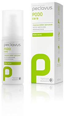 peclavus PODOcare Frische Spray Weinlaub 150 ml | Erfrischendes Spray mit Weinlaub-Extrakt | kühlt & belebt sofort | NATRUE-zertifizierte Naturkosmetik