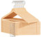 OGIVO Kleiderbügel aus Holz – 20er Set Holzbügel für Ihre Garderobe – 360° drehbarer Haken – Einkerbungen an den Schultern – Hangers (Natur)