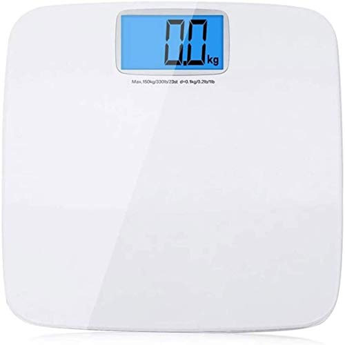 NCRD Échelle de la Salle de Bain, Taille de Corps de Salle de Bains numérique très précise, Mesure Poids jusqu'à 330 LB, LCD rétro-éclairé Facile à Lire