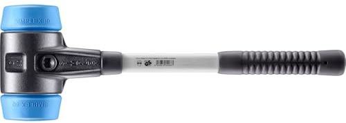 SIMPLEX-Schonhammer, TPE-soft; mit verstärktem Tempergussgehäuse und Fiberglasstiel | D=80 mm | 3701.080