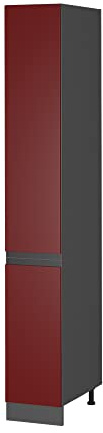 Vicco Mobile alto R-line, Rosso/Antracite, 30 cm Forma a J