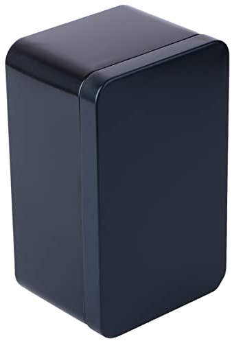 Luxshiny Rectangular Tinplate Tea Leaf Storage Container with Lid Portable Metal Tea Caddy for Candies and Small Items Smooth Edges Home Storage Box for Travel and Everyday Use