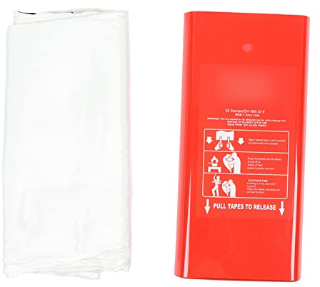Manta Ignífuga, Fibra de Vidrio, Extintores de Incendios Elásticos Resistentes y Resistentes para la Casa, Operación Simple, Uso Conveniente, Manta Ignífuga de Emergencia, para el Hogar