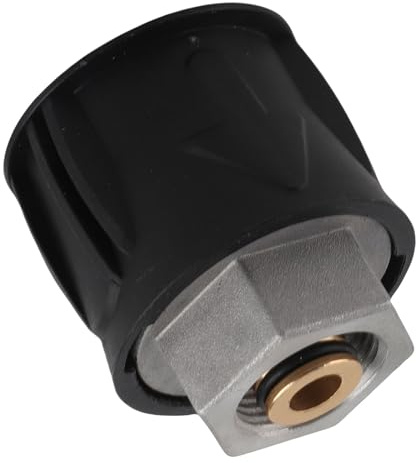 Luqeeg Juego de Adaptadores para Hidrolimpiadora, Adaptador de Conexión Rápida para Hidrolimpiadora M22 de 14mm, Juego de Roscas para Manguera de Hidrolimpiadora de 4000 PSI