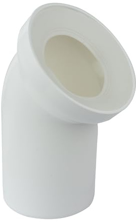 WC Anschlussbogen Ablaufrohr Verbindungsstück Winkel Abflussbogen Ø110mm 45°