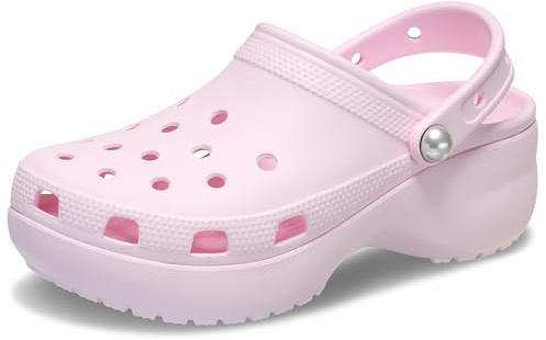 Kvinnor klassisk plattform Clog W, Rosa mjölk, 6 UK