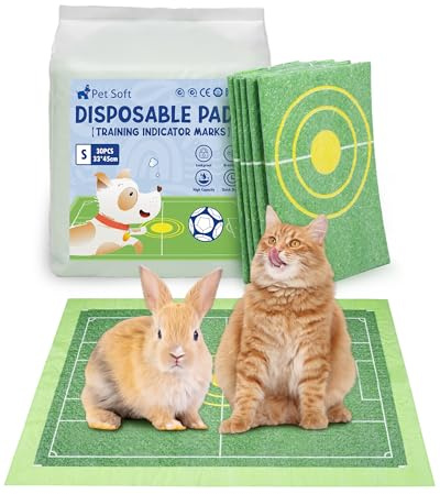Pet Soft Trainingspads für Hunde und Welpen, Super saugfähig Einwegtrainingsunterlagen Welpenunterlagen Inkontinenzunterlage Einweg mit Ausbildungsindikator Markierung (33 * 45 cm,30 Stück)