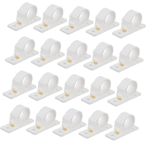 WATIIFUFU 20St Verschluss Heimkabel Drahtklemme Auto-Kabel-Organizer Befestigungskabel klebrige Kabelclips Kabelklemmen kabelbefestigung Kabelorganisator Kabelclips für zu Hause Plastik Weiß