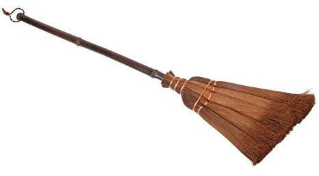 Anneome Escobilla Pequeña De Palma Natural 59 Cm Ligera y Duradera, Herramienta Doméstica De Limpieza para Interior, Hogar y Coche, Escoba Infantil Práctica para Niños