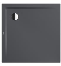 Kaldewei SUPERPLAN 1858-5, Duschwanne mit Wannenträger extraflach, 100x100cm, 385847980666, Farbe: cool grey 80