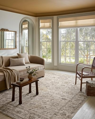 Loloi Magnolia Home by Joanna Gaines Pace Collection PAC-01 Natural/Stone 7'-10 x 10' Area Rug
