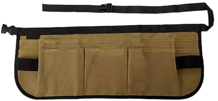 Canvas Tool Waist Bag Waist Apron with 12 Pockets Tool Pouches for Gardening Window Tinting and Wrapping Tool Bag Garden Tool Apron