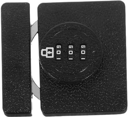 HOLIDYOYO Serrure à Code sans Clé pour Portes Armoire Double Pliantes Verrouillage Mécanique de Sécurité Rapide pour Maison Garage et Jardin Noir Élégant