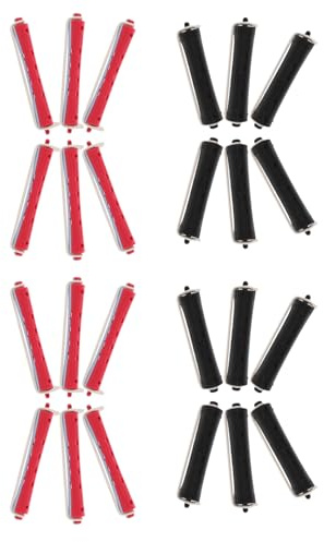TOYZFRIENDY 24 St Permanentstavar för Hår med Värme Kallbeständig Plast Ergonomisk Design Flera för Lockigt Hår Professionella Hårpermanentstavar för Salong och Hemmabruk