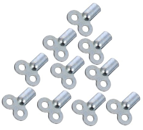 SECFOU 10 Pcs Radiator Bleeding Keys Square Socket Wrench Set Made of Sturdy Zinc Alloy with Practical Design for Radiator and Gas Valve Maintenance