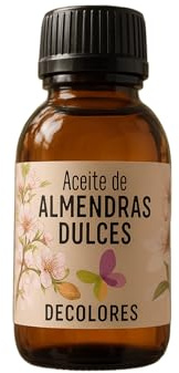 Decolores | Huile D'Amande | 125 ml | Massage Périnéal | Naturel et Biologique | Parfait pour les Femmes Enceintes | Huiles Essentielles Biologiques pour le Corps