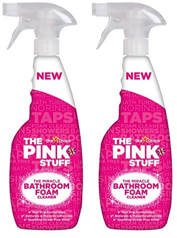 The Pink Stuff The Miracle Badezimmer-Schaumreiniger, 750 ml, 2 Stück