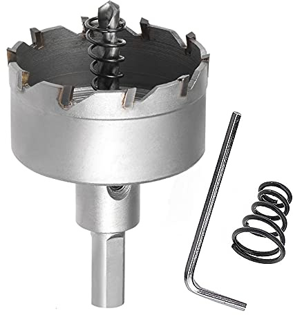 SagaSave 50mm Hartmetall-Lochschneider, Heavy Duty Lochsäge für Metall, Edelstahl, Rostfreier Stahl, Gusseisen, Stahl, Aluminium, USW