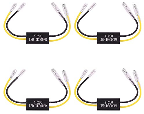 ETOPARS 4 Stück 12V 21W Widerstand Leistungswiderstand Lastwiderstand Motorrad Blinker Indikator Flash Fix Fehler Adapter Blinkfrequenz