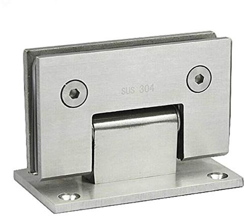 YETGFBH TüRband,Scharniere Edelstahl Badezimmer Clip Dusche Room Glastür Scharnier Rahmenlose Glastürklemme Glas Scharnier 90 Grad Flache Vorrichtungen Badewanne