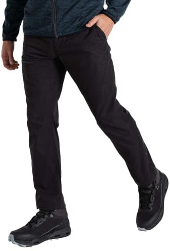 Craghoppers Mens Trousers With 3 Pockets Brisk Walking DofE Awards Approved Outdoor Pants, Black, 42W EU