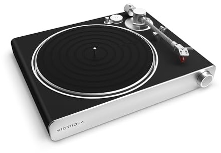 Victrola Stream Carbon 2 Speed Vinyl Turntable | Works Wireless with Sonos Devices | High Precision Magnetic Cartridge | Matte Black Finish