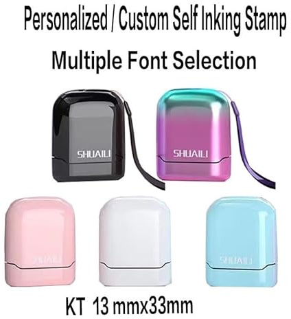 OATTIS Personalisierbarer Name | Personalisierbare Mini-Stempel