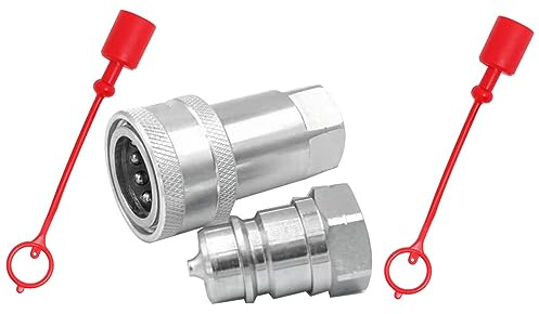 Zicojia Accesorio de LiberacióN RáPida ISO7241-A Conector de Acoplamiento HidráUlico NPT Interfaz de Cambio RáPido de 1/2 Pulgada