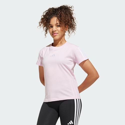Adidas Bambine e Ragazze Essentials T-Shirt, Clear Pink/White, 14-15 Years