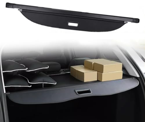 Auto Einziehbarer Laderaumabdeckung Kofferraum für Toyota Land Cruiser Prado LC3 LC4 LC5 J150 2010-2023, Schwarz Schutz Der Privatsphäre Abdeckung Hutablage Cargo Cover