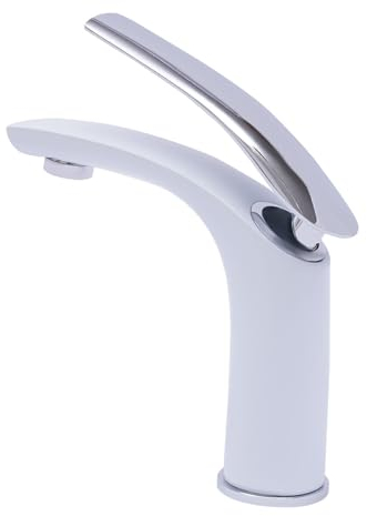 Weiß Wasserhahn-Messing Elegant Bad Armatur Waschbecken Badarmaturen, Waschtischarmatur Waschtisch für Bäder, Waschbecken,Küchen