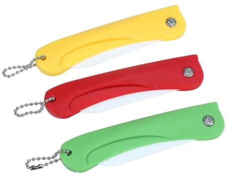 Garneck 3st Keramik Faltbar Schälmesser Obstschneider Aus Keramik Keramikmesser