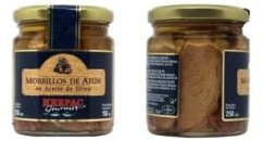 Morrillos de Atún en aceite de oliva - HERPAC - Capacidad del tarro 250 gr - Carne jugosa y de textura suave - Proviene de Barbate - Aporta las cualidades nutricionales del atún.