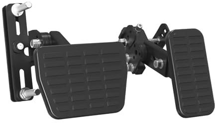Extensión de pedal de freno y pedal de coche, aluminio, ergonómico, comodidad de conducción para conductor corto, freno embrague, acelerador, reducir la fatiga, optimizar la posición del asiento