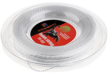 KBOLAE Tennissnöre hållbar högelastisk nylon tennis racketsträng 200 m 1,3 mm vit