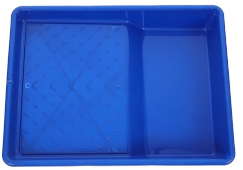 Healeved Vassoio per Vernice in Plastica da 9 Pollici Rullo Fodera Monouso e Organizer Integrato Accessorio per Pittura Fai da Te e Professionale Compatibile la Maggior Parte dei Rulli