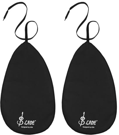 QUARKZMAN 2Pcs Paño de Limpieza para Saxofón, Paño de Limpieza para Clarinete y Flauta, Oboe, Limpiador Flauta Escolar Limpieza Reutilizable Sintético, Negro