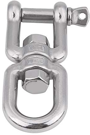 aqxreight Grillete de Acero Inoxidable 304 de Alta Resistencia - Broche para Uso Industrial Automotriz Marino - Dispositivo de Conexión Segura - Grillete de Repuesto a Prueba de Herrumbre (12mm)