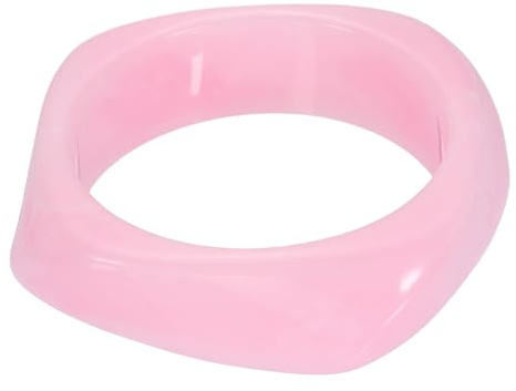 sourcing map Chunky Irregular Acrylic Resin Bangle Bracelet