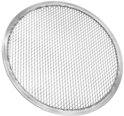 OSOLADY Molde para Hornear de Pizza Casero de Aluminio Redondo de 12 Pulgadas Buena Conductividad Térmica y Calentamiento Uniforme para Cocina y Banquetes