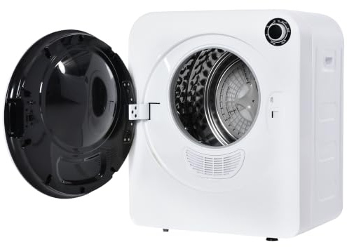 KlimaRaum Sèche-Linge à Évacuation 3 kg, 830 W, Tambour Inox, Triple Filtration, 5 Programmes, Blanc, Protection Anti-Surchauffe, Montage Mural, Classe Énergétique G, Affichage LED