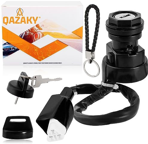 QAZAKY Interruptor de llave de encendido para Kawasaki KVF650 KVF700 KFX700 KSV700 KVF750 Brute Force Prairie 650700750 27005-0019 27005-1267 27005-1230